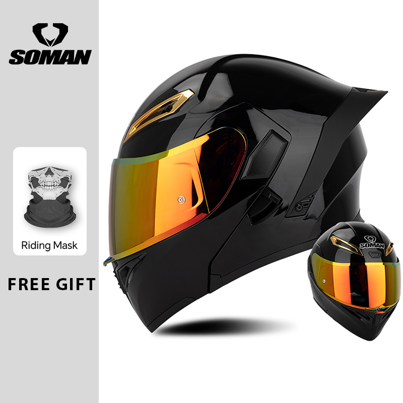 Modular Flip Up Motorcycle Helmet Dot Approved - Unisex DOT goedgekeurde opklapbare motorhelmen met
