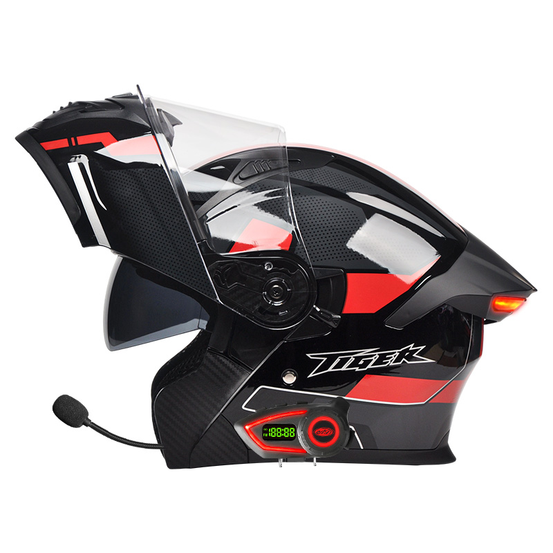 LED Intelligentie Achterlicht  - Full Face Motorcycle Helmet With Bluetooth recensie en prijs