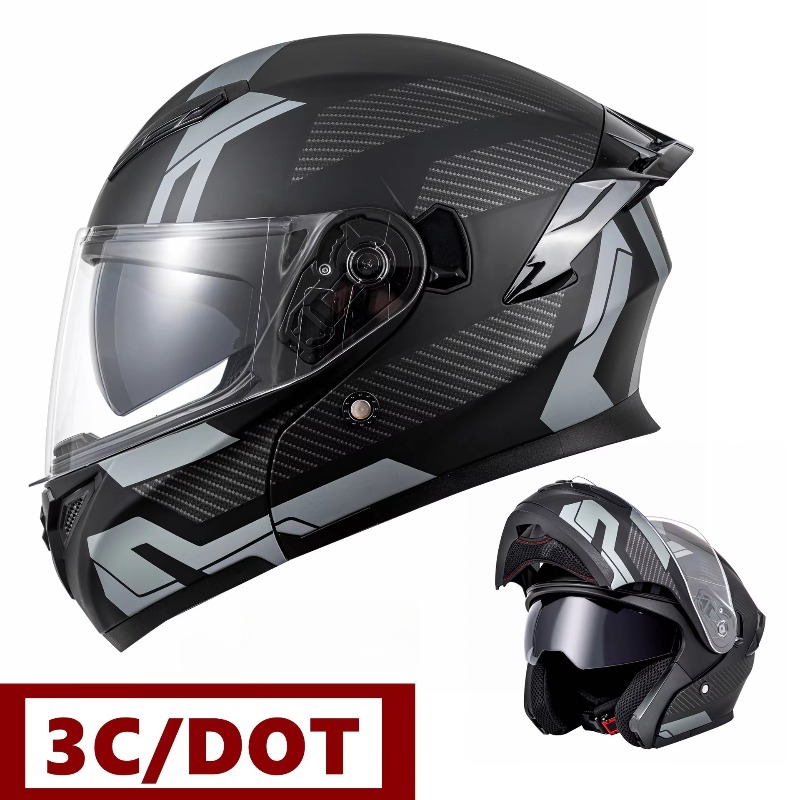 DOT-goedgekeurde motorhelmen m - Modular Flip Up Motorcycle Helmet Dot Approved recensie en prijs