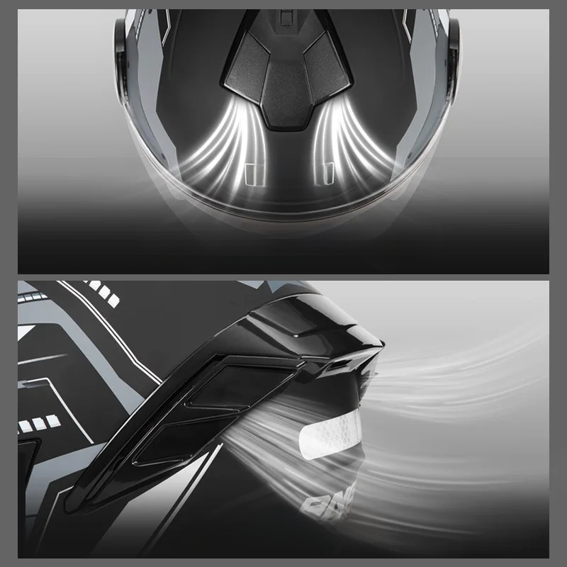 Motorfiets 3/4 helm met Blueto - Full Face Motorcycle Helmet With Bluetooth recensie en prijs