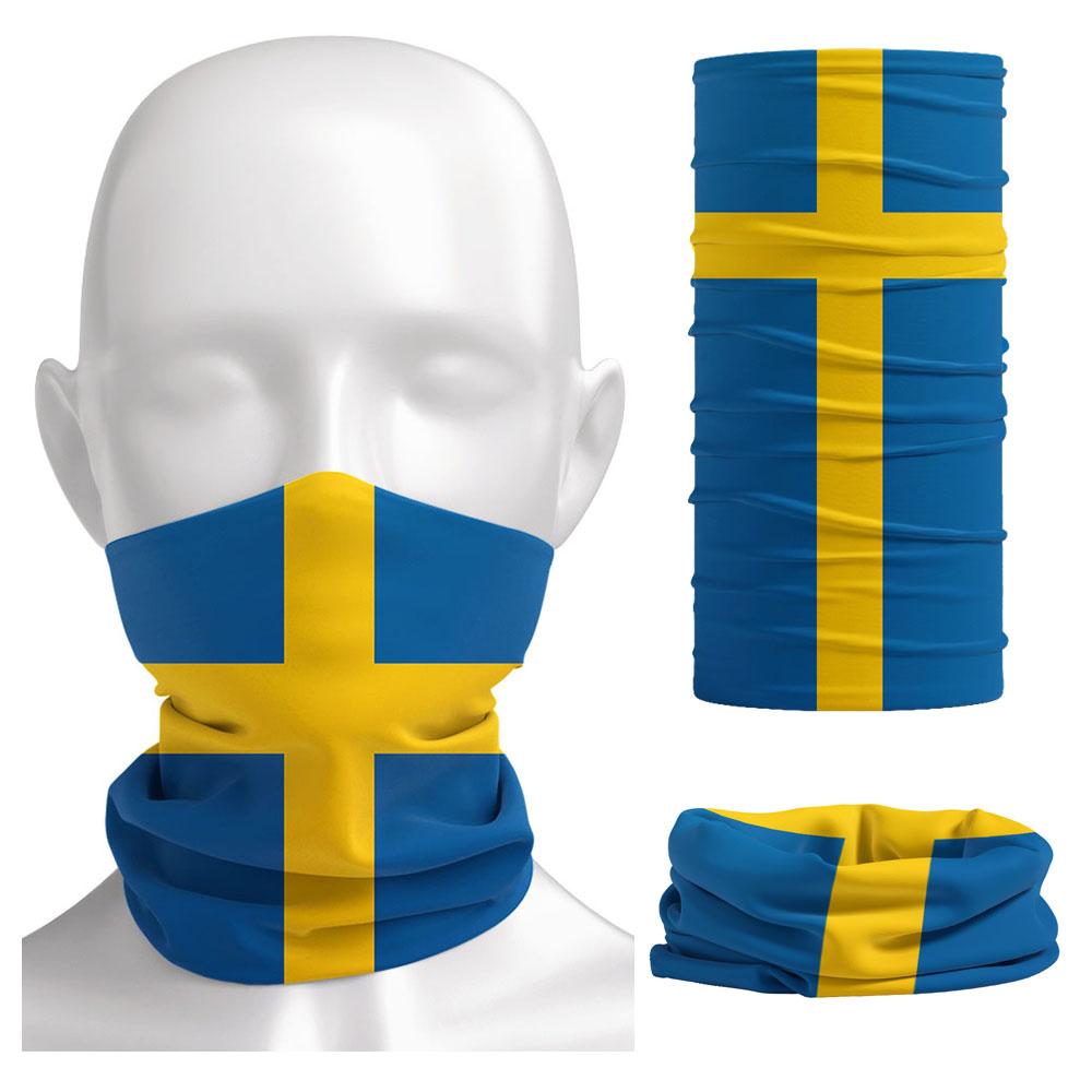 Zweedse vlag bedrukte bandana  - Riding Gear recensie en prijs