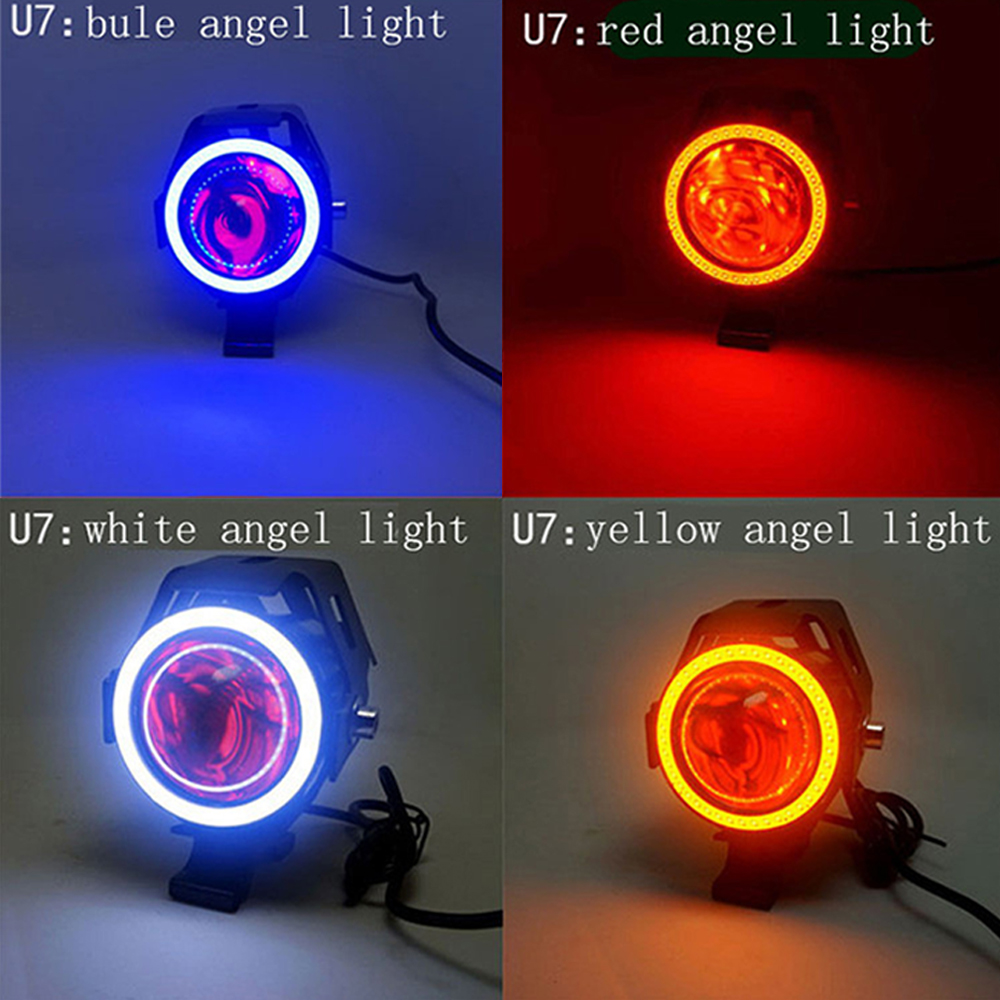 Motorfiets koplampen extra lam - Universal Motorcycle Led Headlight Projector recensie en prijs