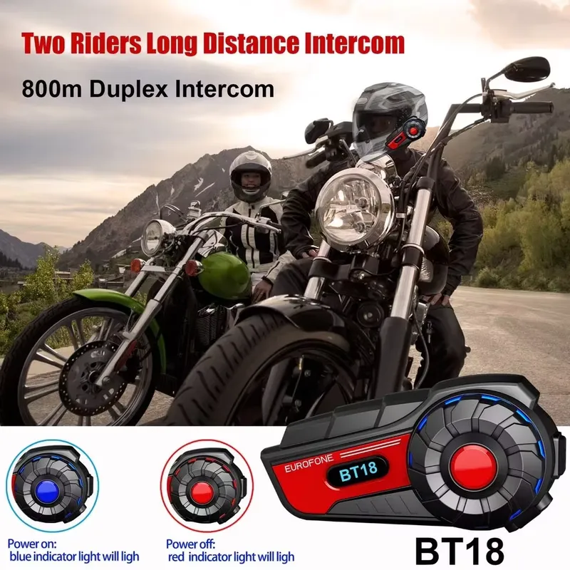 BT18 Motorhelm Intercom IP67 W - Motorcycle Helmets recensie en prijs