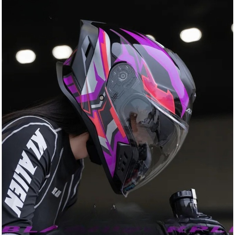 Motorfiets Volledige Helm Grot - Full Face Motorcycle Helmet With Bluetooth recensie en prijs