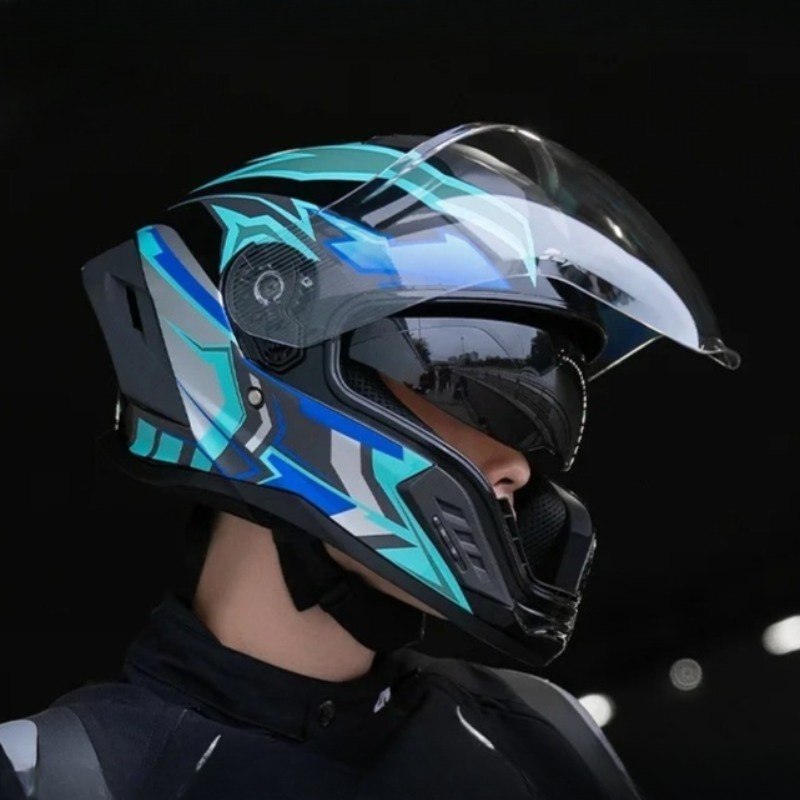Motorfiets Volledige Helm Grot - Full Face Motorcycle Helmet With Bluetooth recensie en prijs