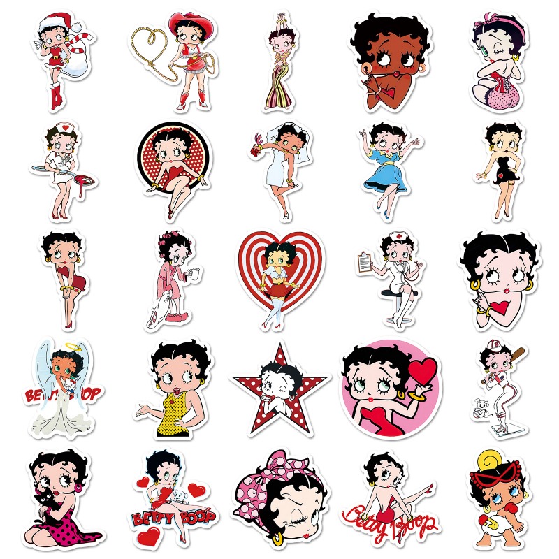 Betty Boop 50 stickers met hog - Atv Parts recensie en prijs